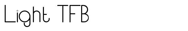 Light TFB font preview